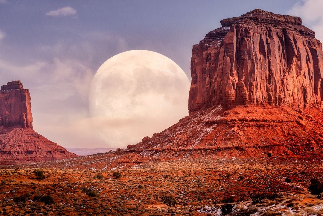 Epic Full Moon rising on it's Perigee in Monument Valley Where Should You Tour Next? 5 Motorcycle Tours to Plan Now