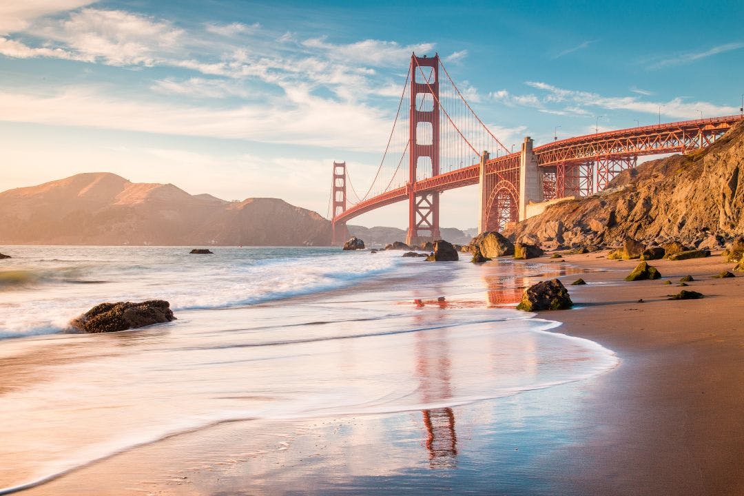golden gate bridge at sunset san francisco californi 50 Experiences for the Your California Bucket List