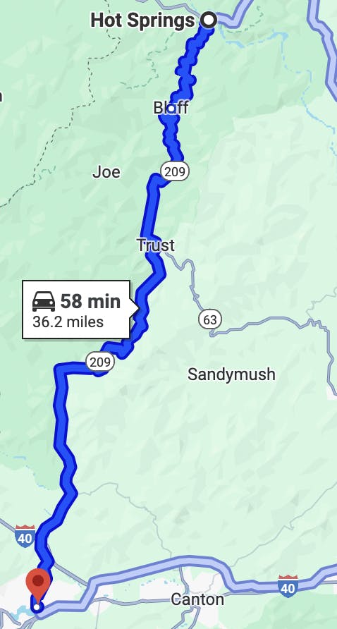 nc209 map The Rattler NC 209: Complete Motorcycle Route Guide