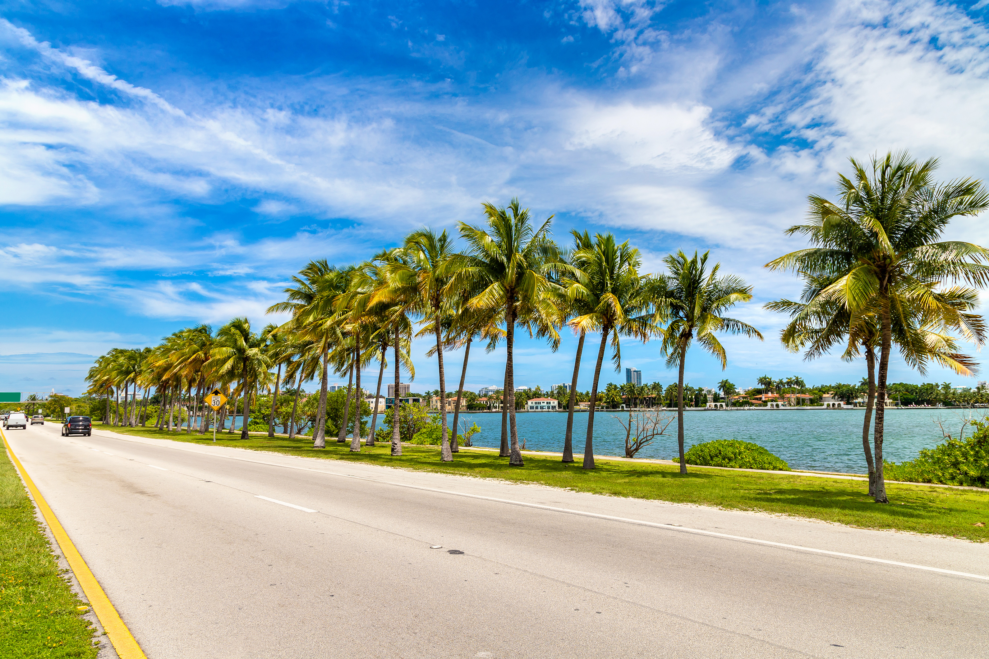 image of road in miami - book a miami motorcycle rental with Riders Share