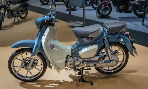 image of honda super cub, most popular motorcycle