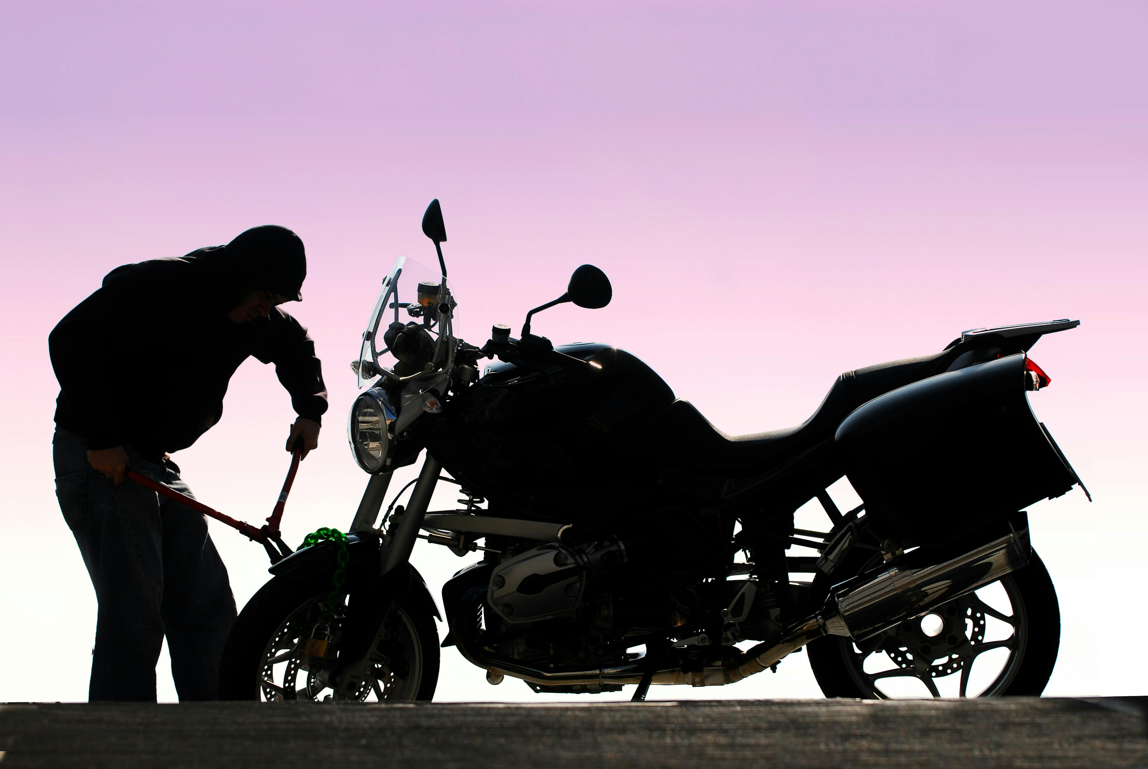 image of motorcycle theft - motorcycle theft statistics, motorcycle theft prevention