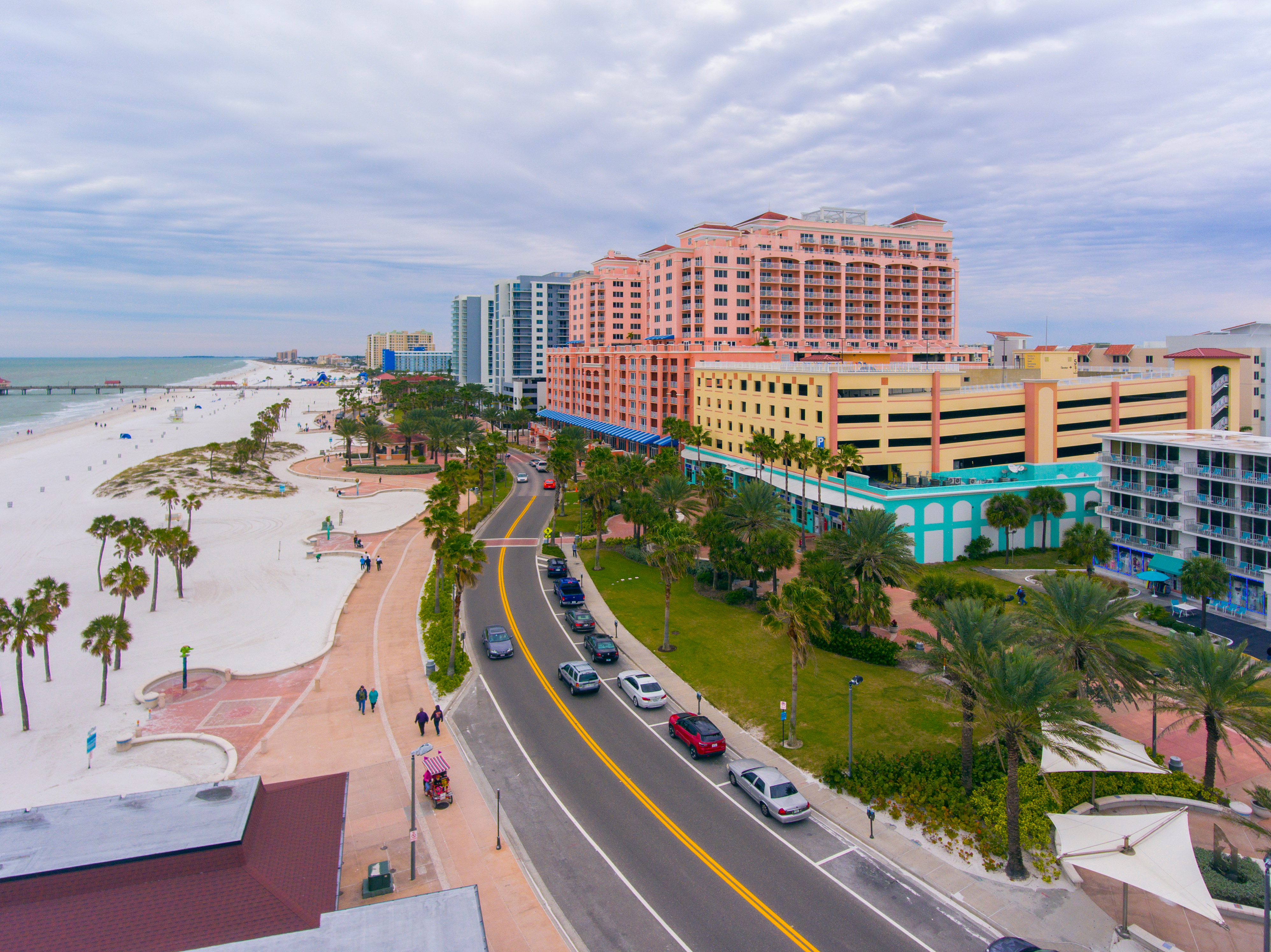 image of road in clearwater beach, florida - browse clearwater motorcycle rentals on Riders Share