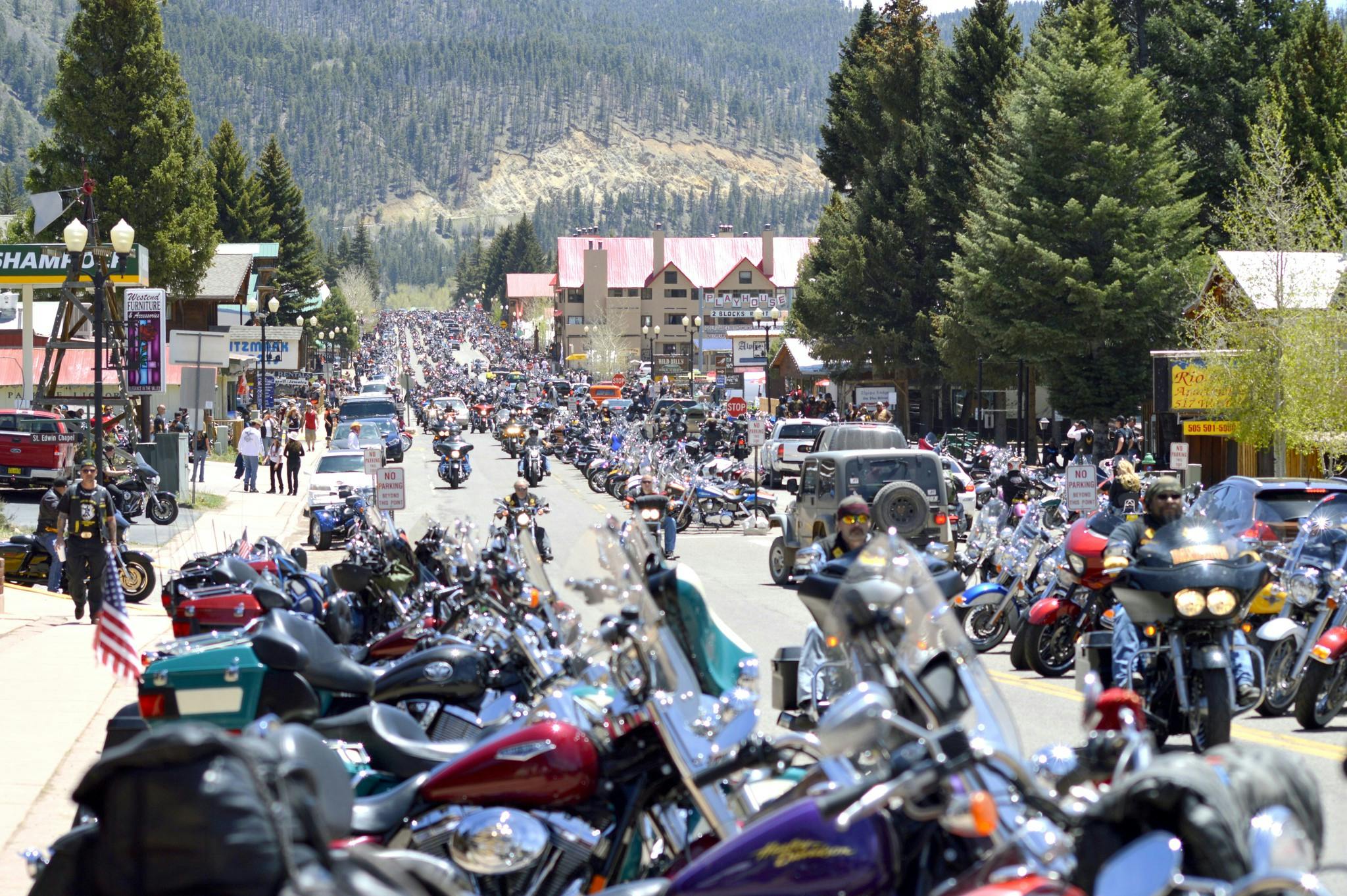 One crazy party at the red river memorial motorcycle