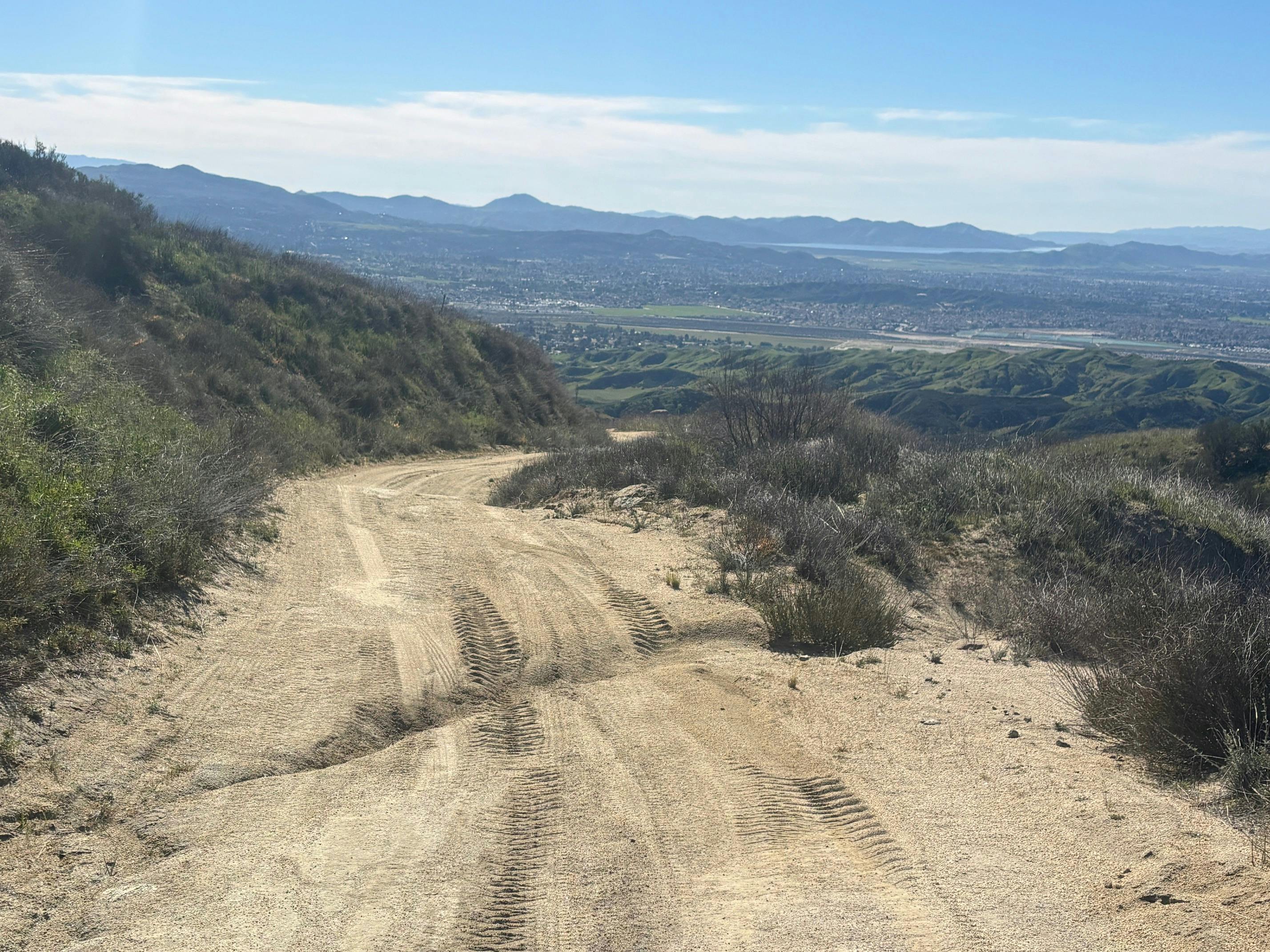Rural road south of Banning CA
