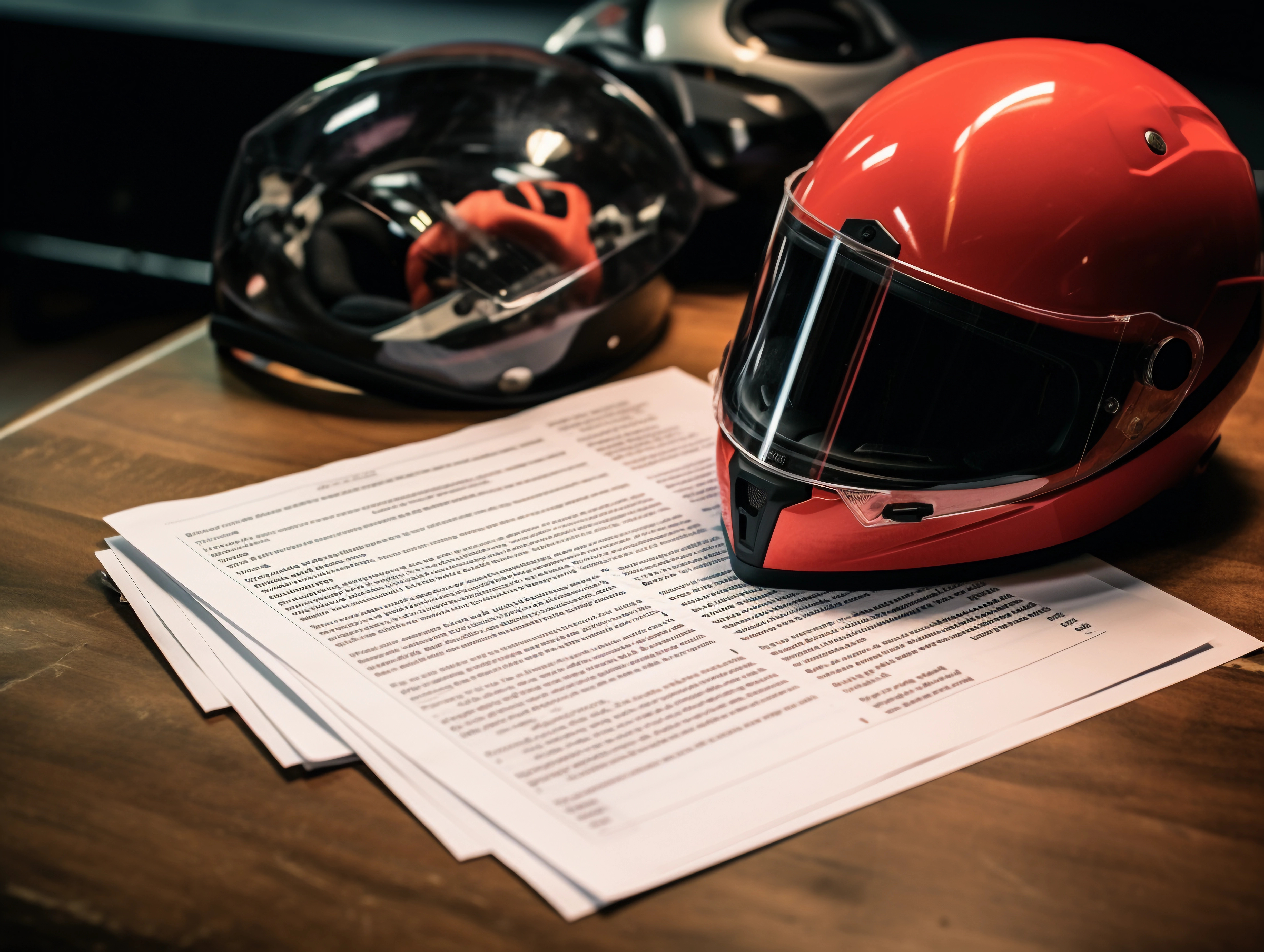 Imagem da papelada/documentação do seguro de motocicleta - custos médios do seguro de motocicleta 2026