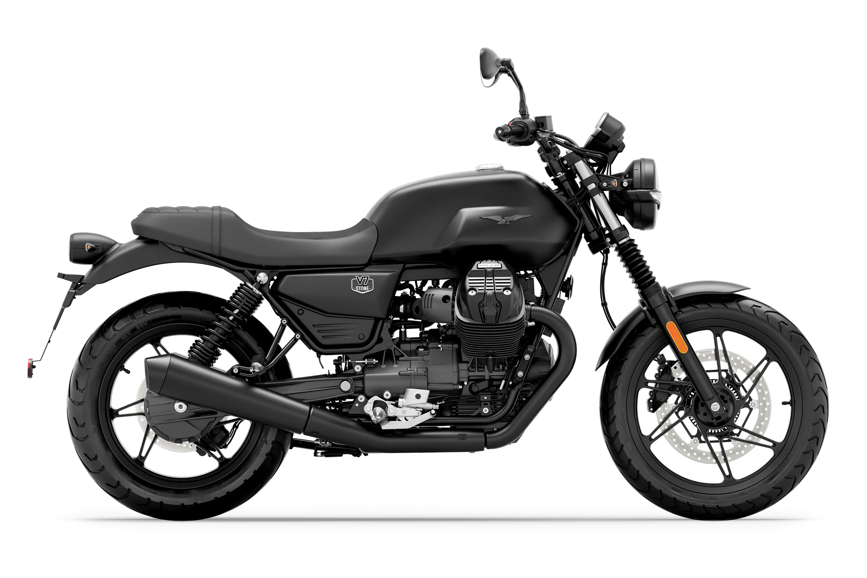 image credit: Moto Guzzi Store USA & Canada (official brand website), image of the best cafe racers - 2026 Moto Guzzi V7 Stone