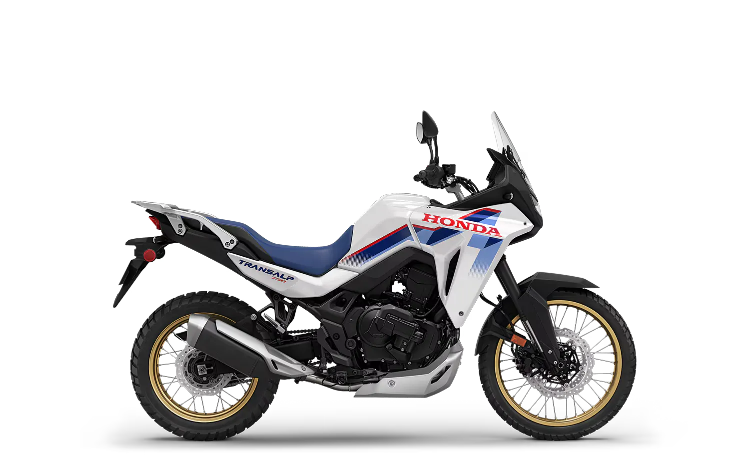 image credit: Honda Powersports (official website), image of Best Second Adventure Motorcycles for 2026 - 2026 Honda Transalp