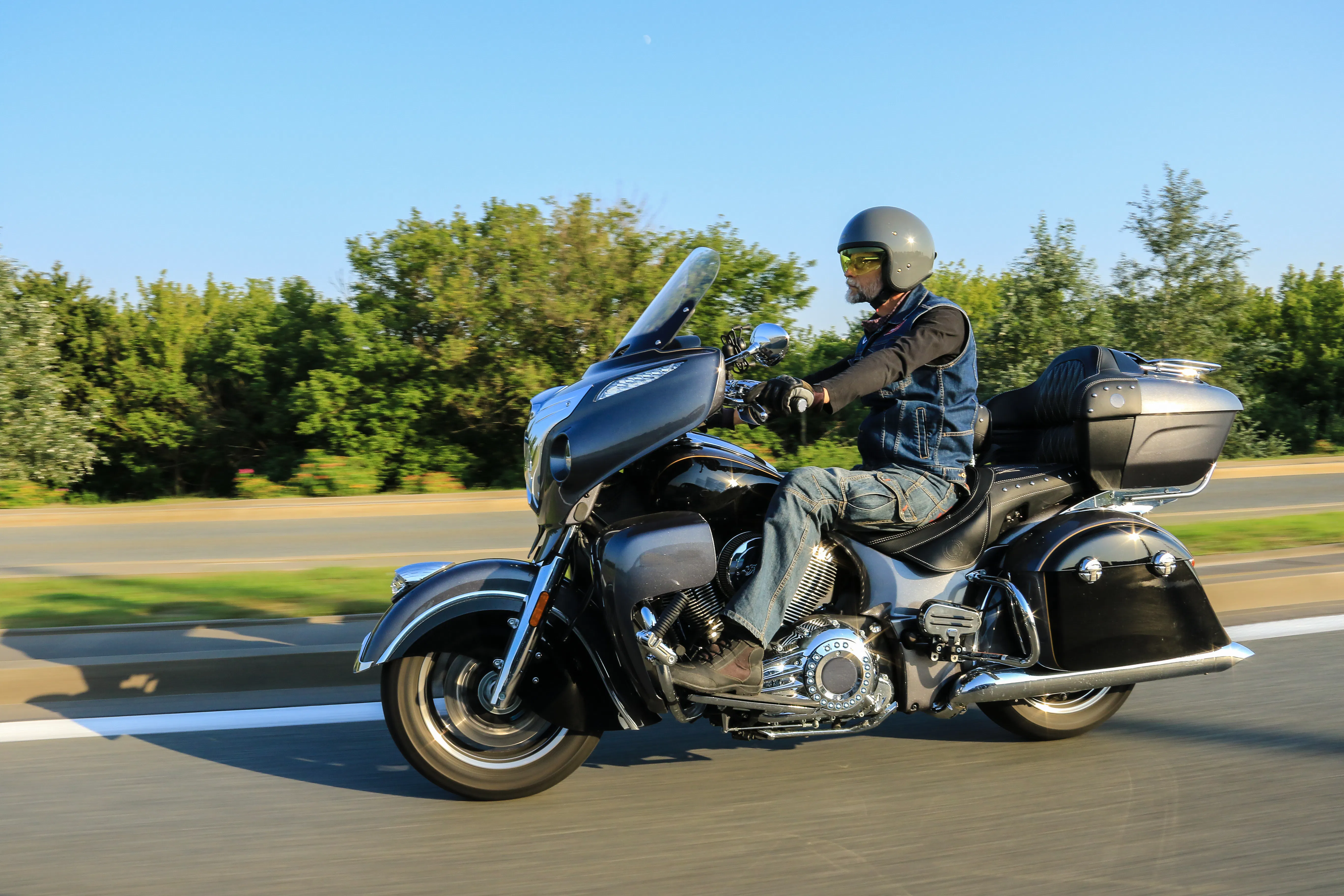 image of rider on a touring motorcycle - learn about 2026 mic touring sales data and rent a touring motorcycle on Riders Share