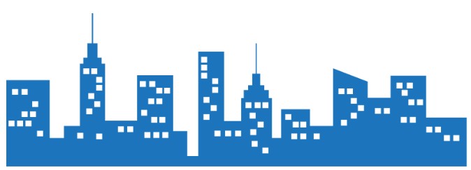 graphic image of city skyline - georgia motorcycle insurance qoutes