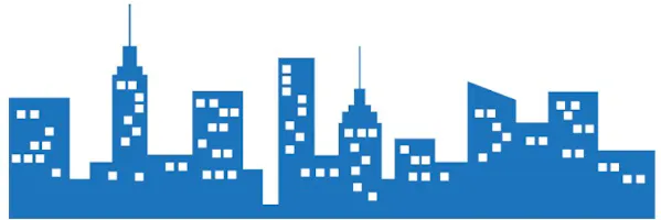 graphic image of city skyline - georgia motorcycle insurance qoutes