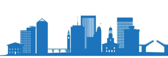 graphic image of city skyline (virginia) - compare virginia motorcycle insurance quotes on Riders Share