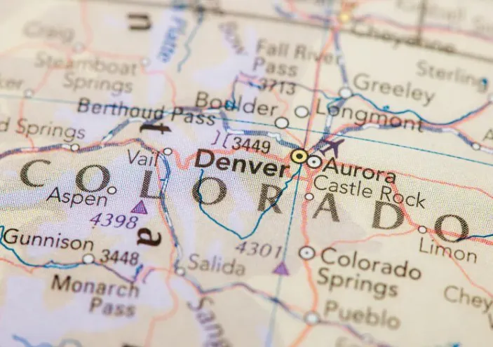 image of colorado on map - compare colorado motorcycle insurance quotes on Riders Share
