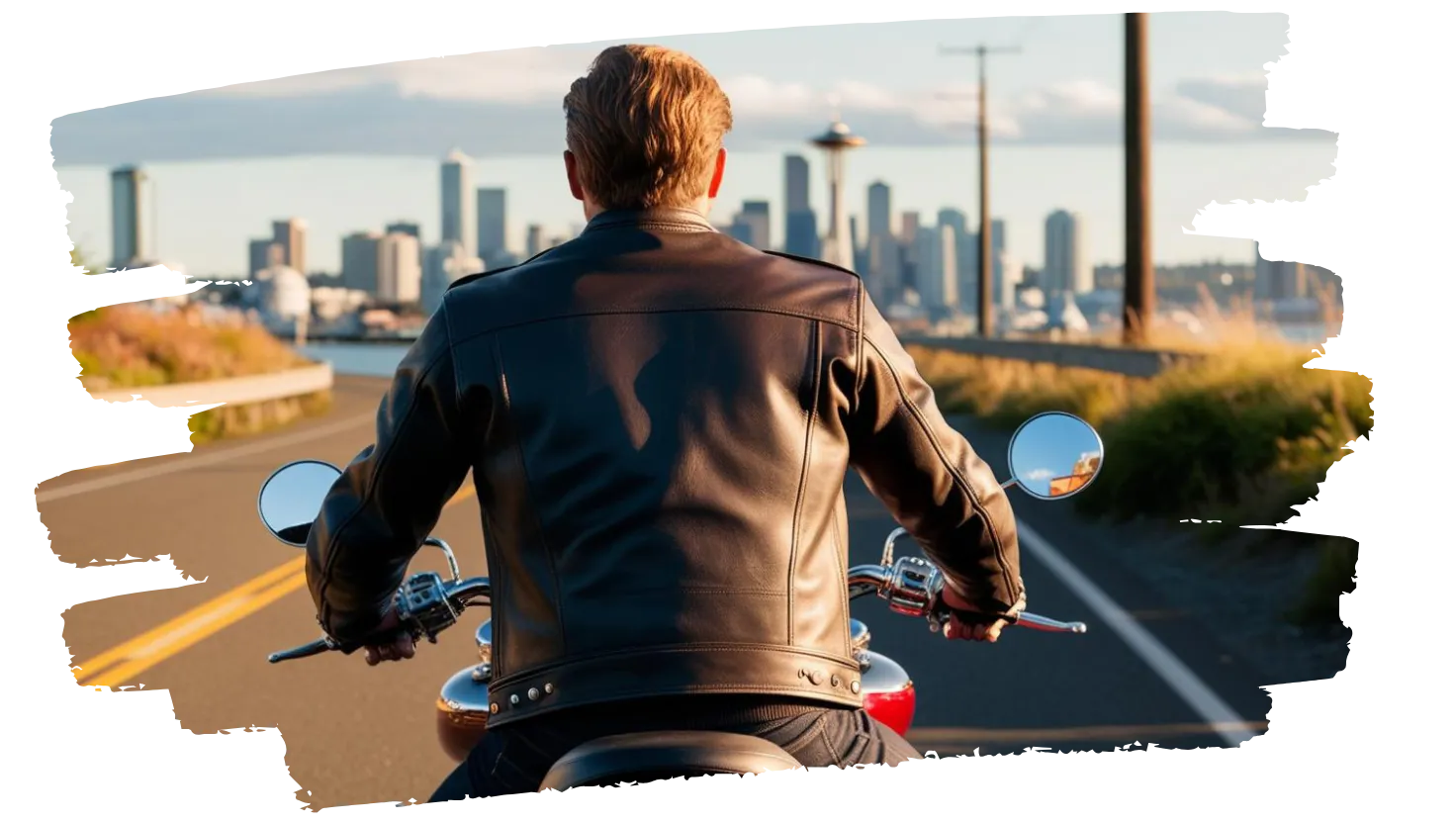 image of rider on a motorcycle - compare new jersey motorcycle insurance quotes on Riders Share
