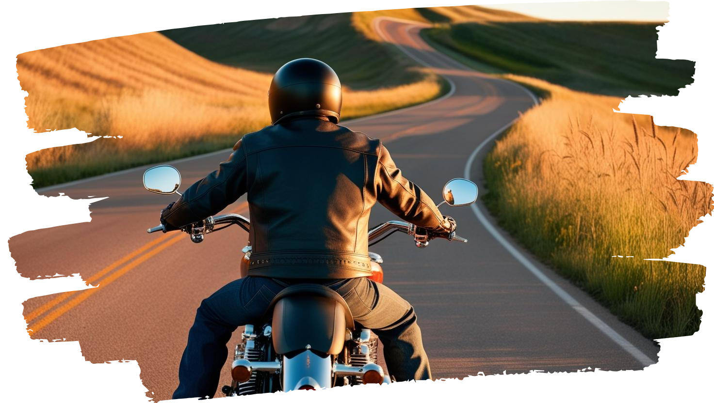 image of rider on a motorcycle - compare kansas motorcycle insurance quotes on Riders Share