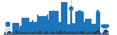 graphic image of city skyline - compare nevada motorcycle insurance quotes on Riders Share