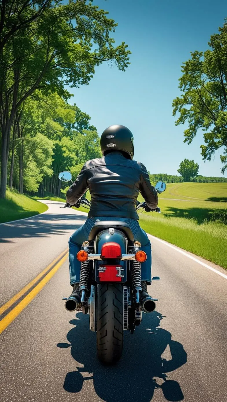 image of a rider on a motorcycle - compare south dakota motorcycle insurance quotes on Riders Share