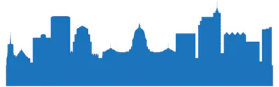 graphic image of city skyline - compare idaho motorcycle insurance quotes on Riders Share