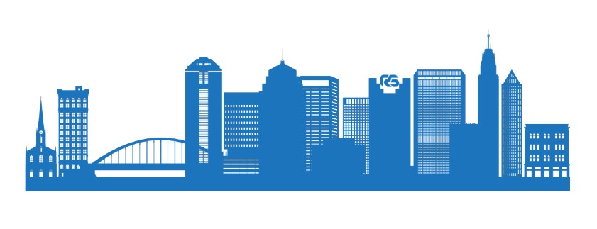 graphic image of city skyline - compare ohio motorcycle insurance quotes on Riders Share