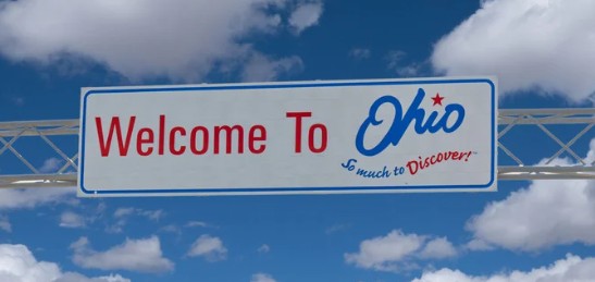 image of ohio road sign - compare ohio motorcycle insurance quotes on Riders Share