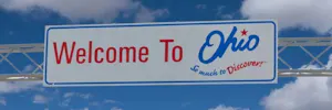 image of ohio road sign - compare ohio motorcycle insurance quotes on Riders Share