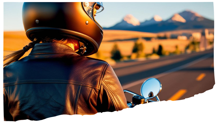 image of rider on a motorcycle - compare montana motorcycle insurance on Riders Share