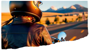 image of rider on a motorcycle - compare montana motorcycle insurance on Riders Share