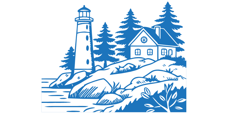 graphic image/drawing of maine - compare maine motorcycle insurance quotes on Riders Share