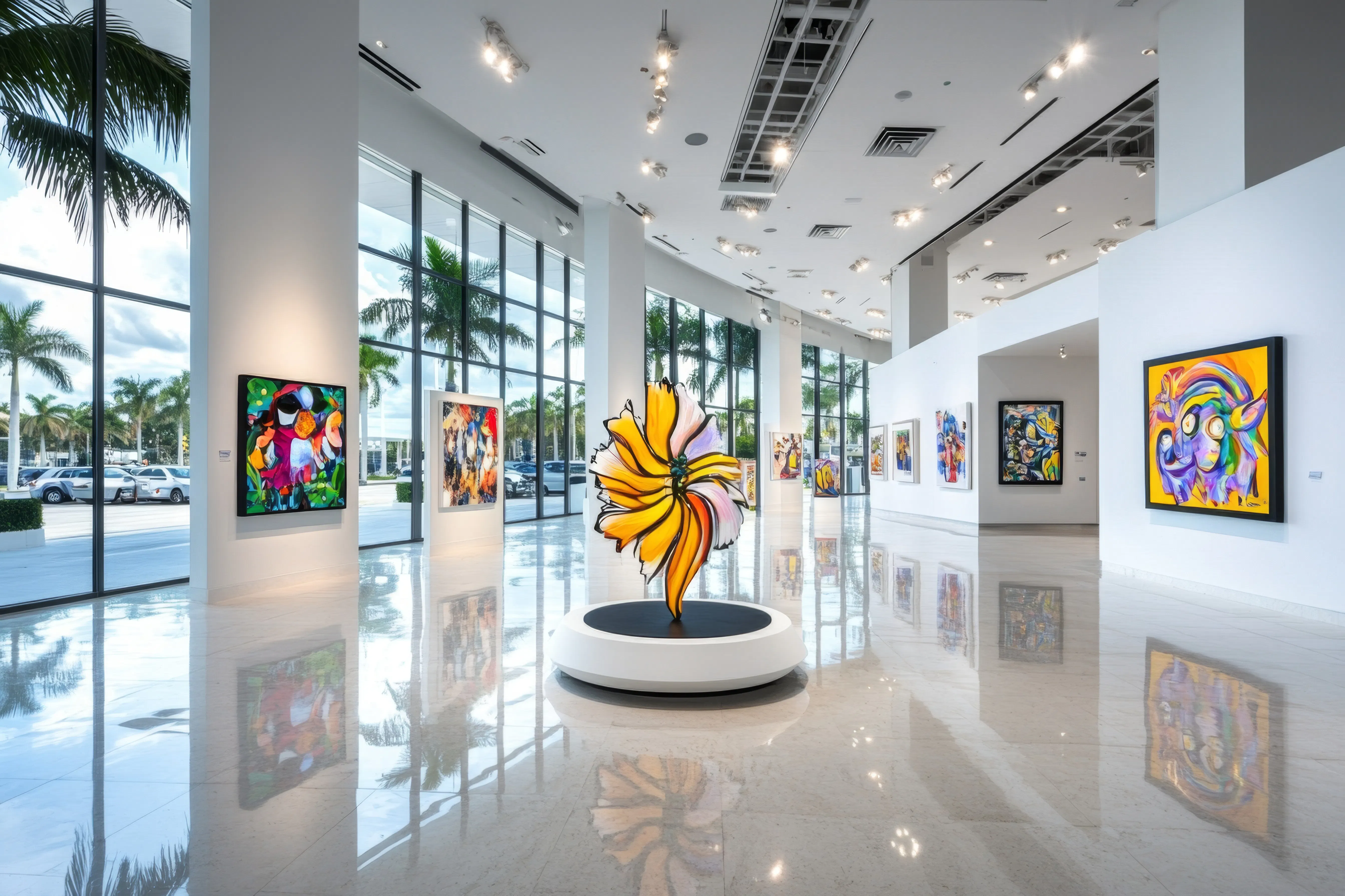 Art Deco architecture and street art in Miami