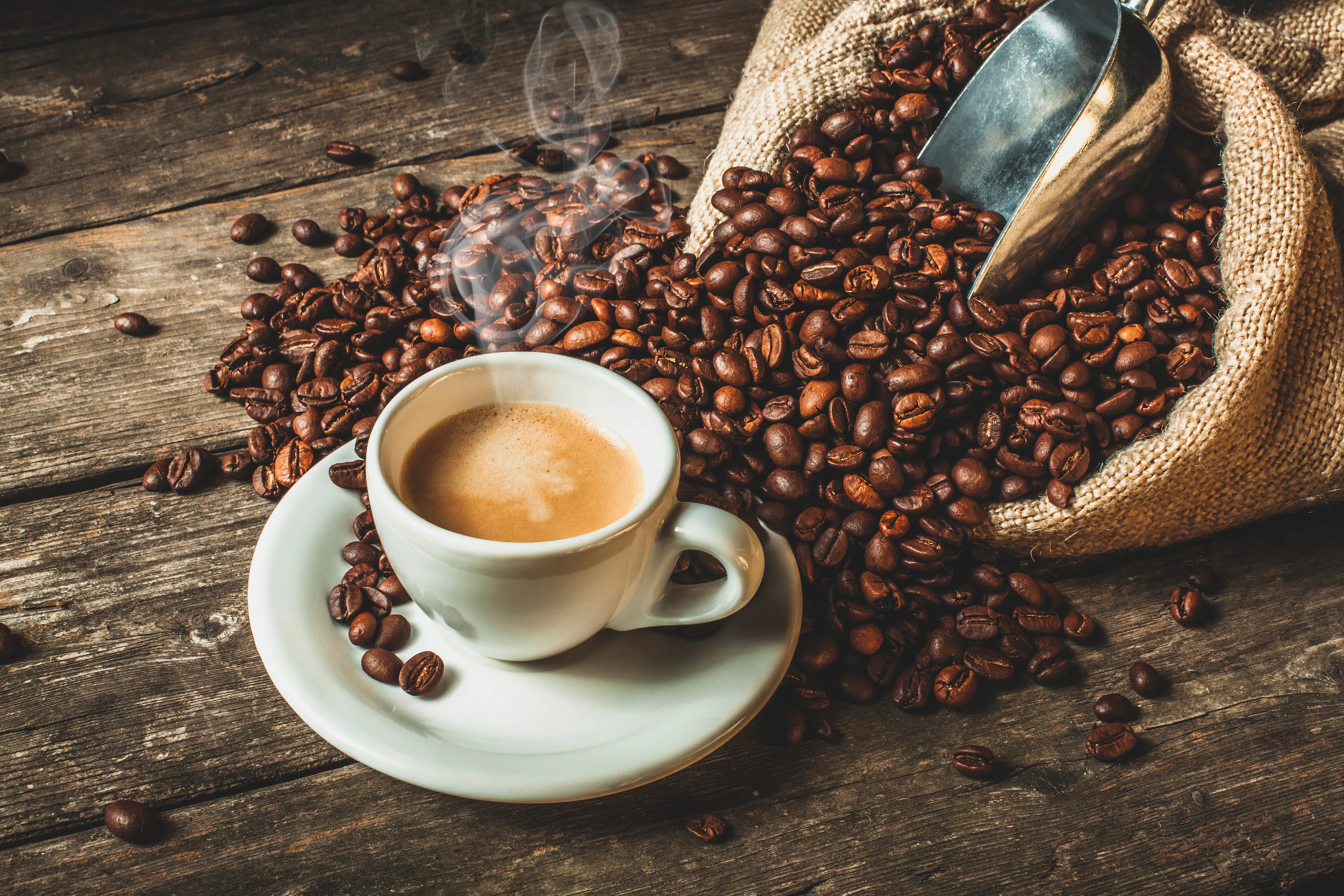 Barista pulling an espresso shot at a Seattle specialty coffee shop