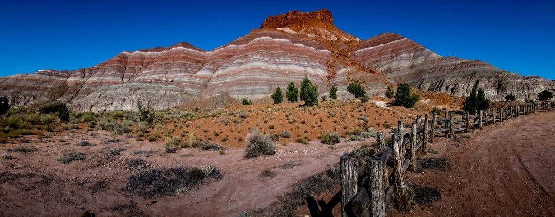 picture of a mountain in the painted desert scenic route from phoenix to the grand canyon day trip road trip