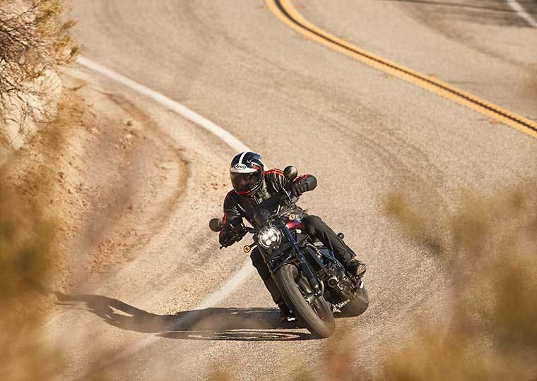 Honda Rebel motorcycle.