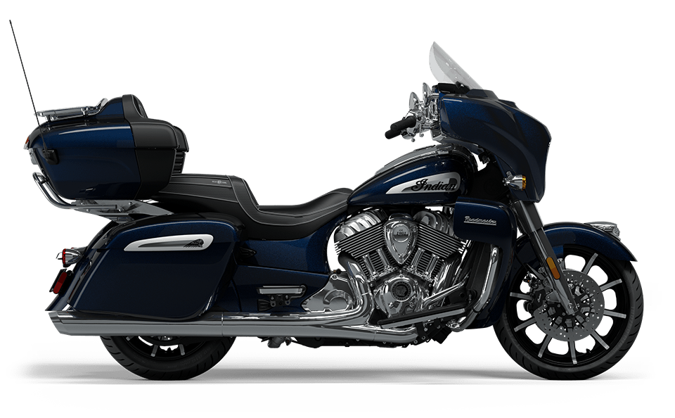 best two-seat motorcycles stock picture of a 2024 Indian Roadmaster Limited