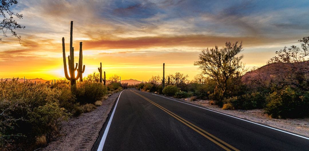 highway through the sonoran desert route options from phoenix to the grand canyon