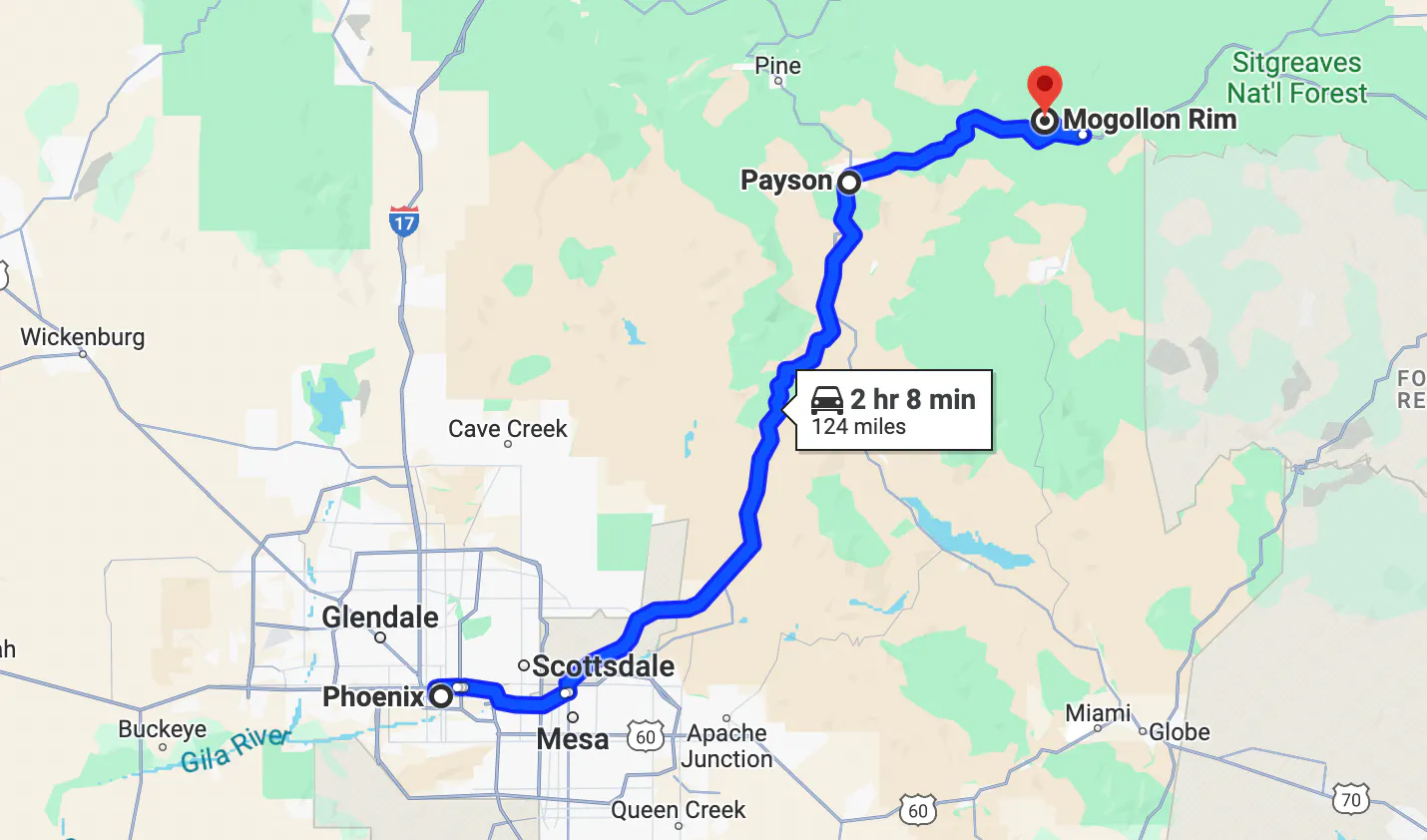 passeio de moto em Payson e Mongollon Rim com Riders Share