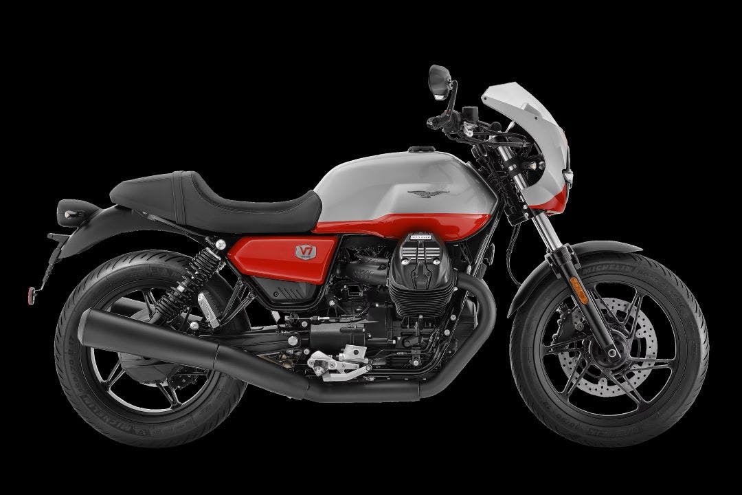 stock picture of a moto guzzi v7 stone corsa best cafe racer motorcycles