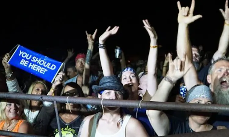 Concert Goers in the Kentucky Bike Rally