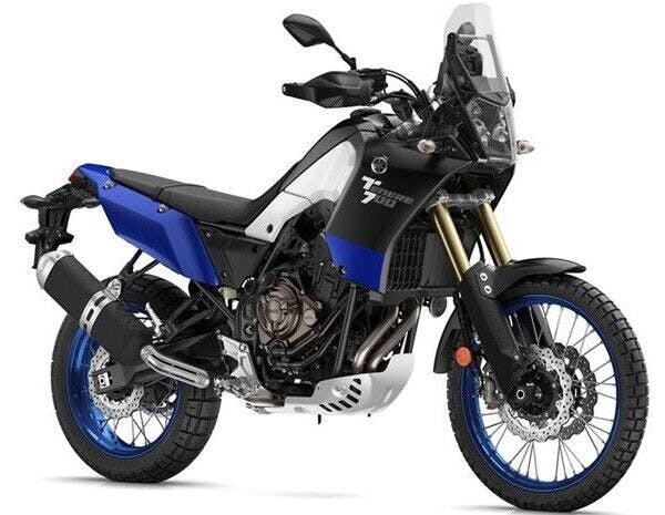 stock photo of a Yamaha Tenere 700 one example of the best motorcycles for tall riders