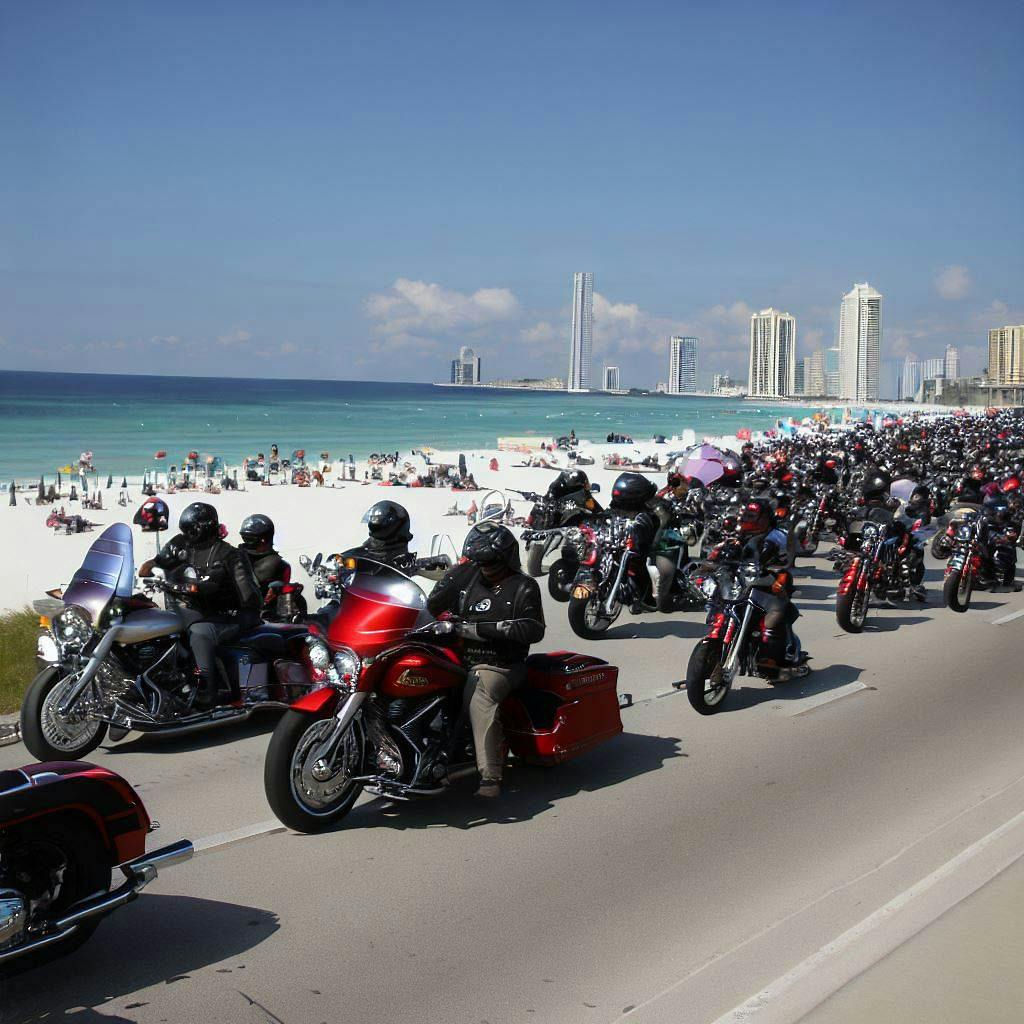 hundreds of responsible riders, vendors, multiple venues