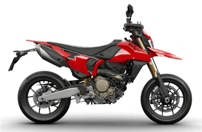 foto da Ducati Hypermotard 698 de 2024 guia para novas motocicletas Ducati de 2024