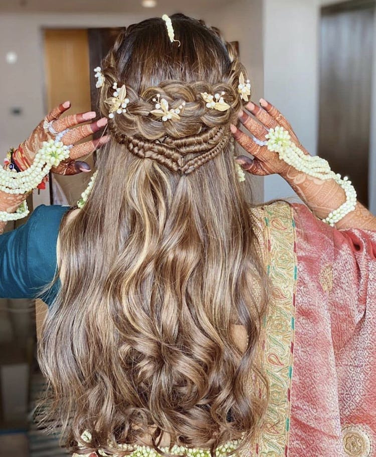 stylish hairdo for brides