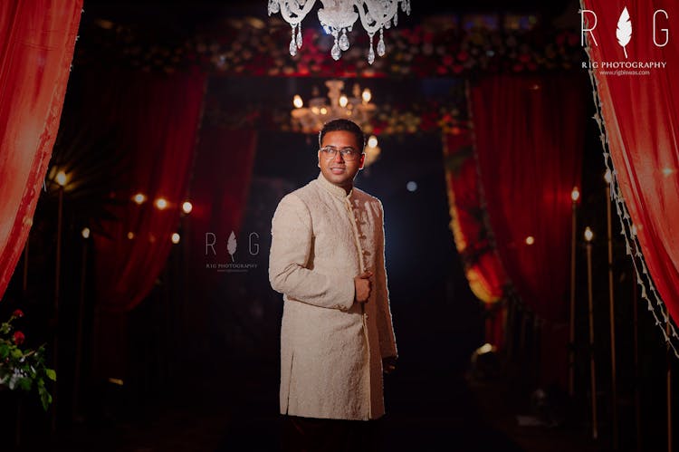 Ivory outfits for grooms