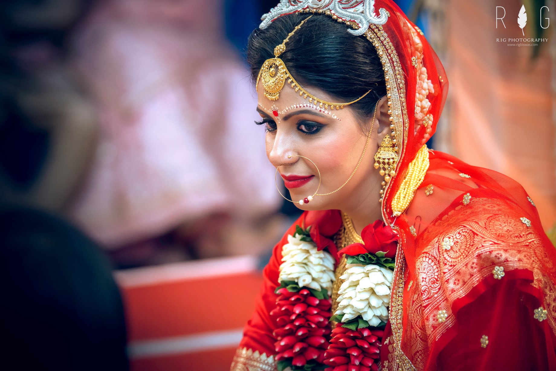 beautiful bengali bridal photoshoot