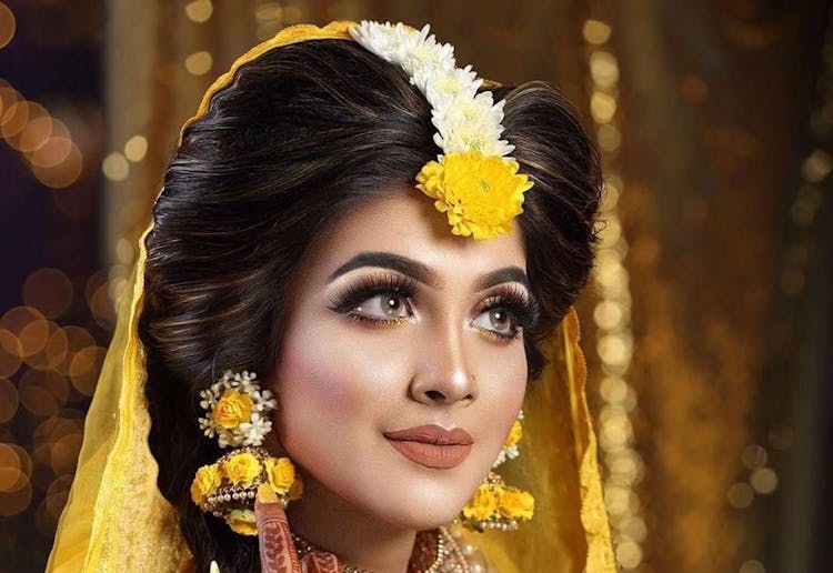 gorgeous bridal haldi jewellery