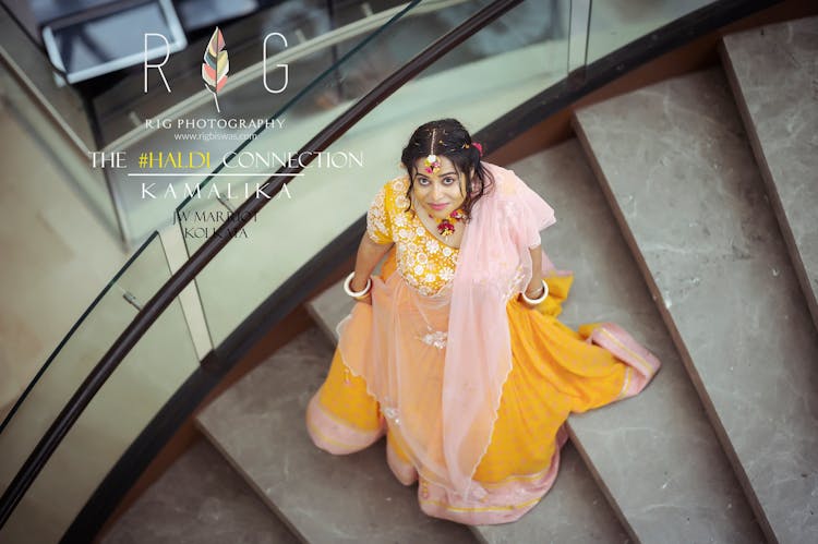 Top angle bridal poses