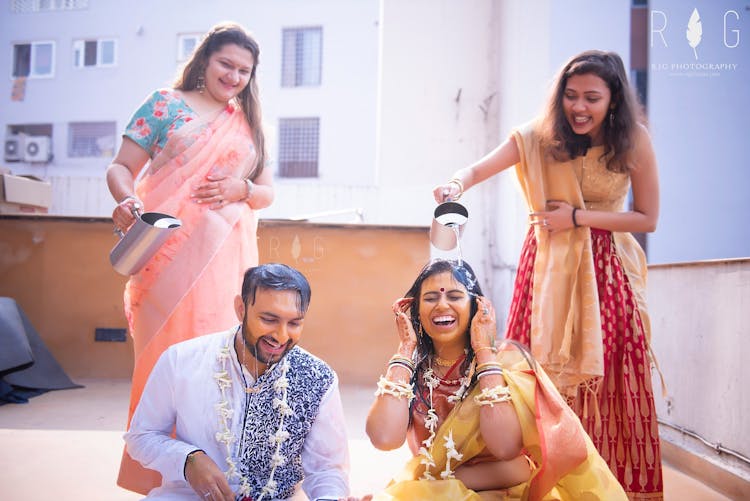 cute haldi poses for couples