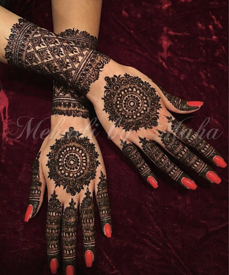 beautiful bengali mehndi design