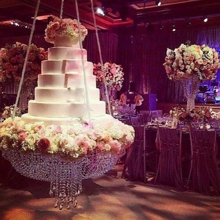 hanging engagement cake designs