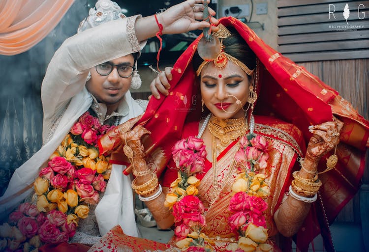 silver nath designs for brides