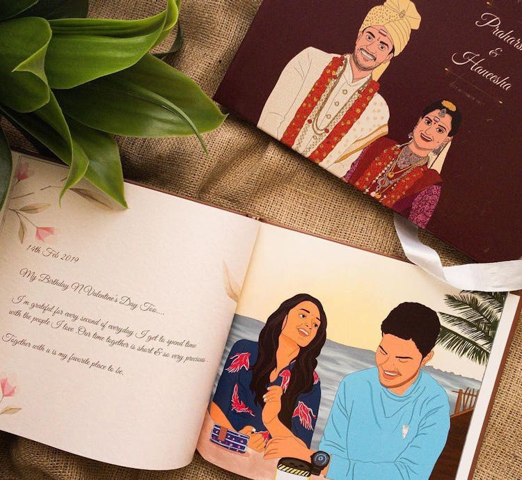 creative wedding album